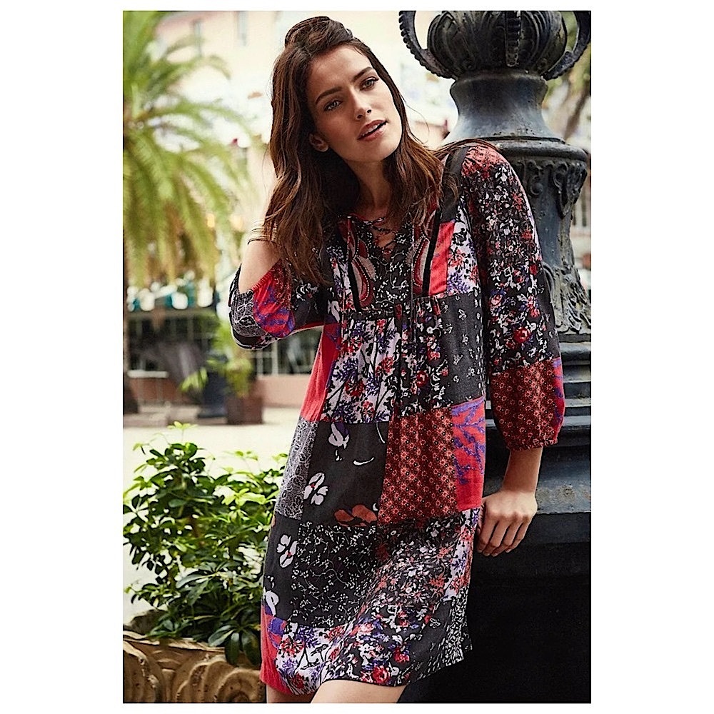 Anthropologie Arcata Patchwork Dress by One September XS